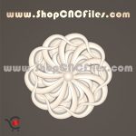 rosette 3d model in stl format for cnc machining