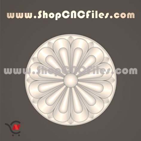 rosette stl format for cnc machine