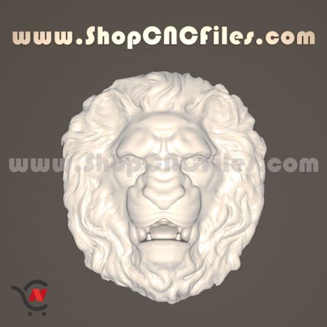 lion head stl for cnc carving